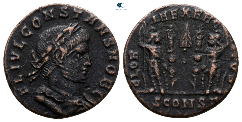 Constans, as Caesar AD 333-337. Arelate (Arles)
Follis Æ

17 mm, 2,13 g


...