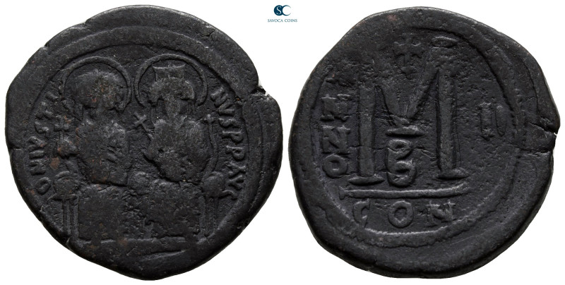 Justin II and Sophia AD 565-578. Constantinople
Follis or 40 Nummi Æ

30 mm, ...