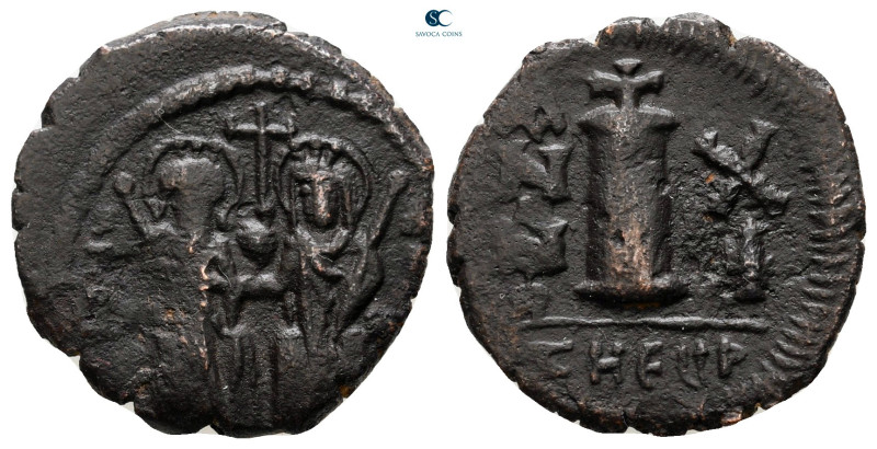 Justin II and Sophia AD 565-578. Theoupolis (Antioch)
Decanummium Æ

19 mm, 2...