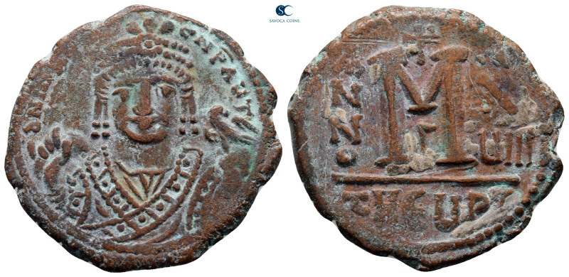 Maurice Tiberius AD 582-602. Theoupolis (Antioch)
Follis or 40 Nummi Æ

30 mm...