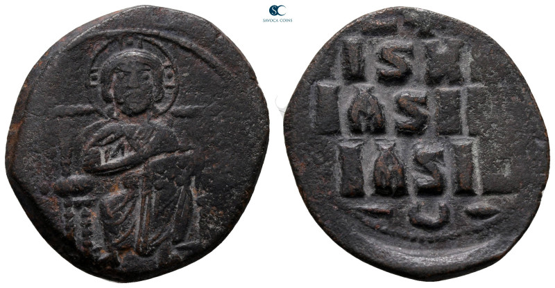 Constantine IX Monomachus AD 1042-1055. Constantinople
Anonymous Follis Æ

28...