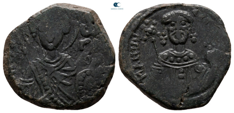 Manuel I Comnenus AD 1143-1180. Thessalonica
Tetarteron Æ

19 mm, 3,44 g

...