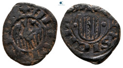 Italy. Kingdom of Sicily. Messina or Palermo. Alfonso I d´Aragona AD 1416-1458. Denaro Ae