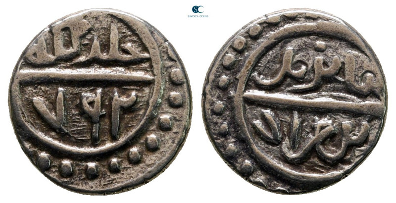 Turkey. Bayezid I AD 1389-1402.
Akçe AR

11 mm, 1,15 g



very fine