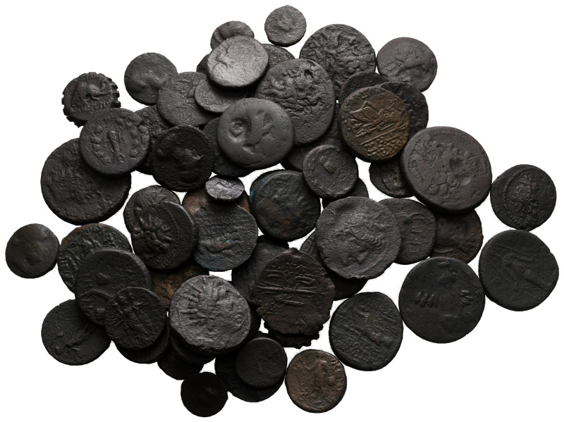 Lot of ca. 61 greek bronze coins / SOLD AS SEEN, NO RETURN!

nearly very fine