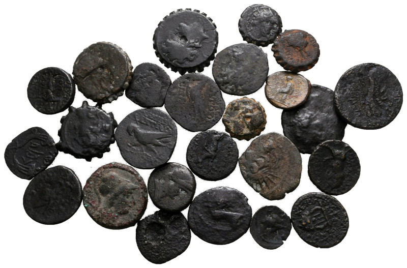 Lot of ca. 25 greek bronze coins / SOLD AS SEEN, NO RETURN!

nearly very fine