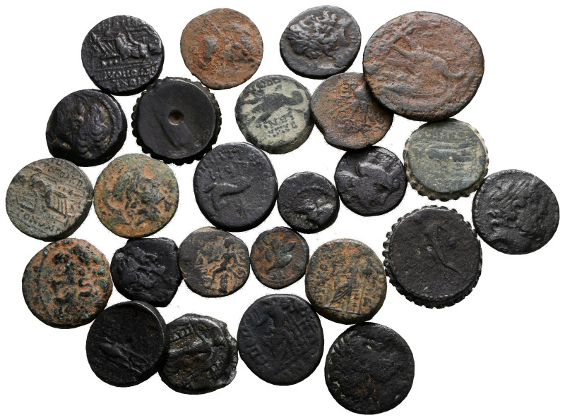 Lot of ca. 25 greek bronze coins / SOLD AS SEEN, NO RETURN!

very fine