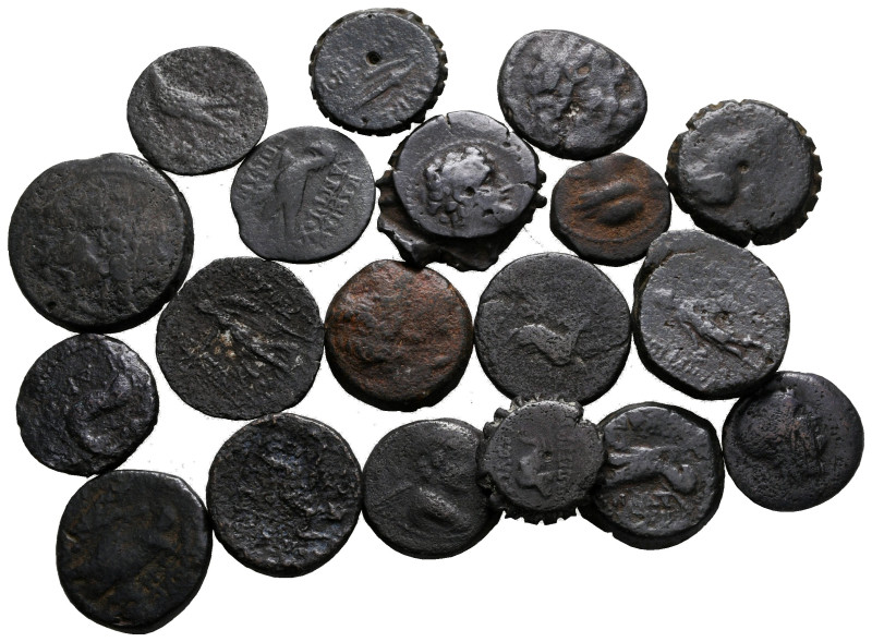 Lot of ca. 19 greek bronze coins / SOLD AS SEEN, NO RETURN!

nearly very fine