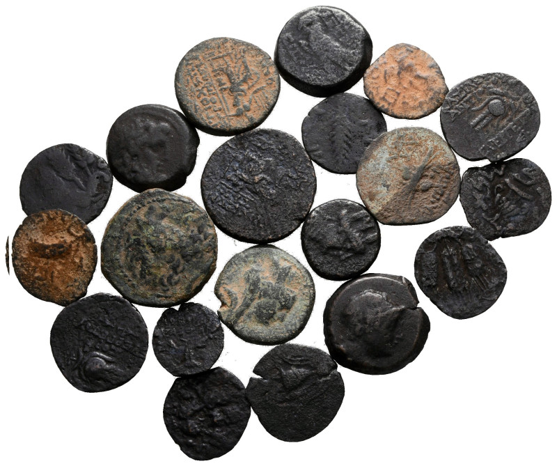 Lot of ca. 20 greek bronze coins / SOLD AS SEEN, NO RETURN!

nearly very fine