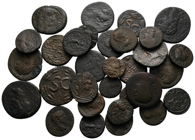 Lot of ca. 31 roman provincial bronze coins / SOLD AS SEEN, NO RETURN! 

nearl...