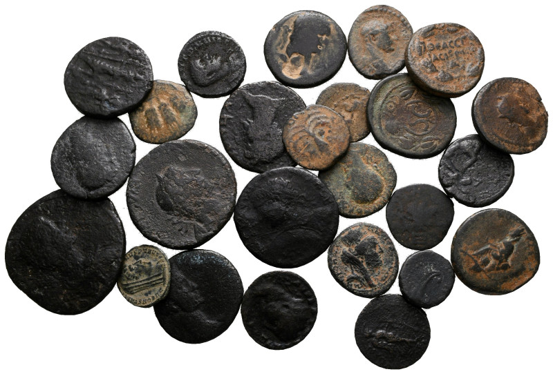 Lot of ca. 25 roman provincial bronze coins / SOLD AS SEEN, NO RETURN!

nearly...