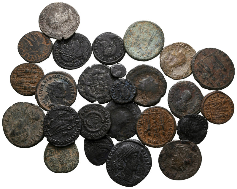 Lot of ca. 25 roman bronze coins / SOLD AS SEEN, NO RETURN!

very fine