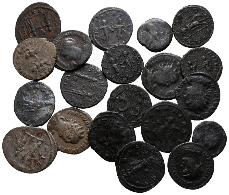 Lot of ca. 20 roman bronze coins / SOLD AS SEEN, NO RETURN!

very fine