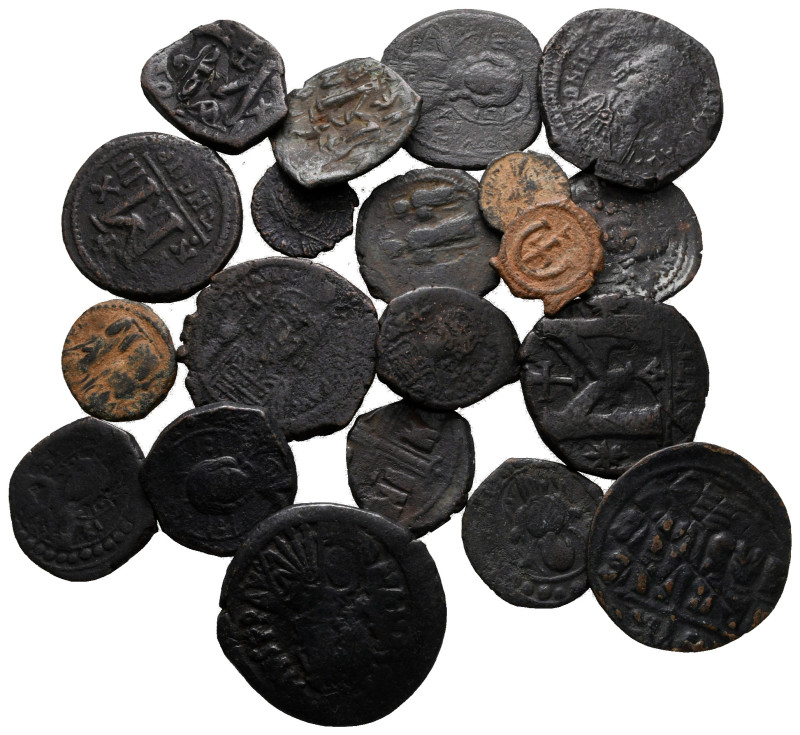 Lot of ca. 20 byzantine bronze coins / SOLD AS SEEN, NO RETURN!

very fine