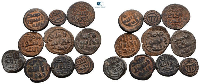 Lot of ca. 10 islamic bronze coins / SOLD AS SEEN, NO RETURN!

very fine