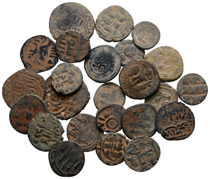 Lot of ca. 24 islamic bronze coins / SOLD AS SEEN, NO RETURN!

nearly very fin...