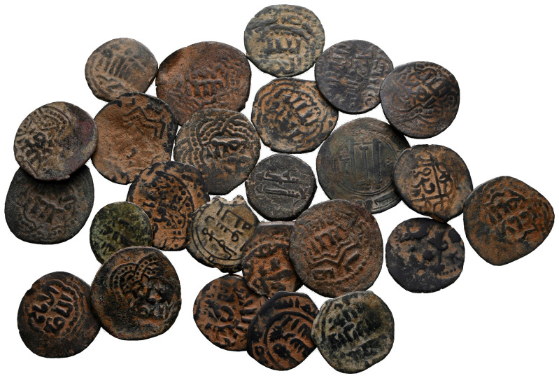 Lot of ca. 25 islamic bronze coins / SOLD AS SEEN, NO RETURN!

very fine