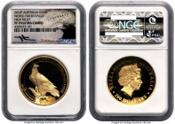 Elizabeth II gold Proof High Relief "Wedge-Tailed Eagle" 200 Dollars (2 oz) 2016-P PR70 Ultra Cameo NGC, Perth mint, KM-Unl. Mintage: 500. Slab hand s...