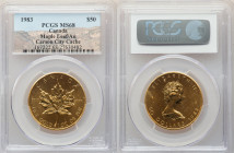 Elizabeth II gold "Maple Leaf" 50 Dollars 1983 MS68 PCGS, KM125.2. Ex. Carson City Cache 

HID09801242017

© 2022 Heritage Auctions | All Rights Reser...