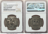 Republic silver "Anniversary of Otakar II's Death" Medal 1978 MS67 Antiqued NGC, KM-Unl. 35mm. 20.0gm. By V.A. Kovanic. 

HID09801242017

© 2022 Herit...