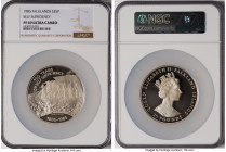 Elizabeth II silver Proof "Self Sufficiency - 100th Anniversary" 25 Pounds 1985 PR69 Ultra Cameo NGC, KM20. Mintage: 20,000. Sold with original case o...