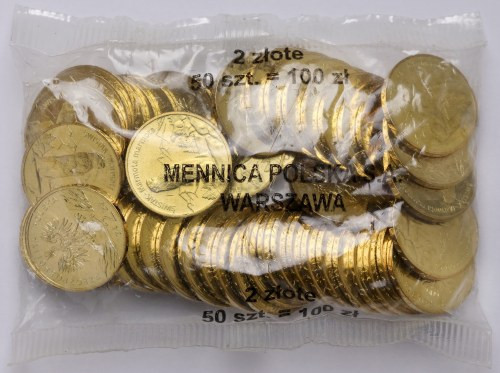 Worek menniczy 2 złote 2006 Świstak Oryginalny, nieotwierany worek menniczy zawi...