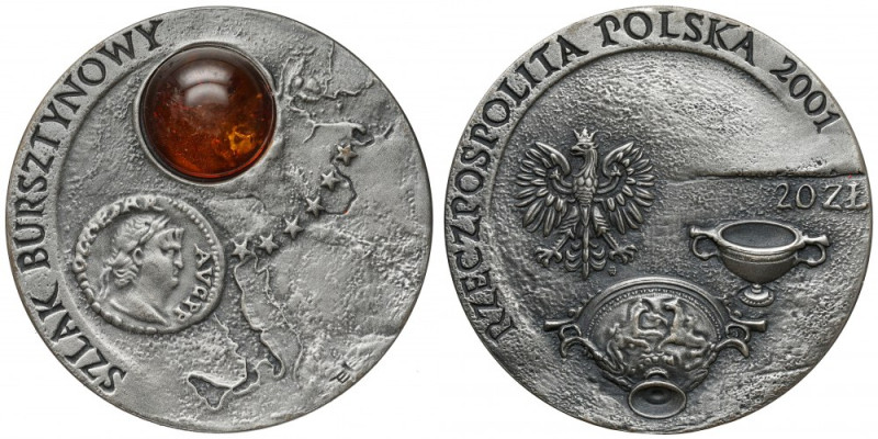 20 złotych 2001 Szlak bursztynowy Reference: Parchimowicz 846
Grade: UNC 

Mo...