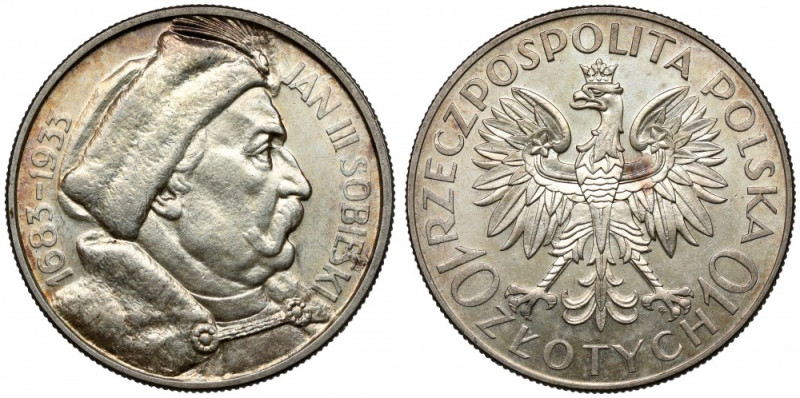 Sobieski 10 złotych 1933 Bardzo atrakcyjny. 

Reference: Chałupski 2.29.1.a (R...