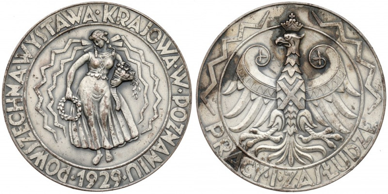 Medal Powszechna Wystawa Krajowa w Poznaniu 1929 Medal projektu Kazimiery Pajzde...