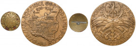 Powszechna Wystawa Krajowa Poznań 1929 - duży medal i przypinka