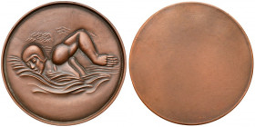 Pływak - Medal Nagrody Sportowej Klubów Wojskowych, Klukowski 1938 - RZADKOŚĆ nakład 15 szt. RRR