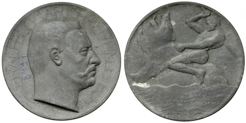 Niemcy, Medal 1915 - Bitwa nad jeziorami mazurskimi Cynk, średnica 50 mm, waga 4...