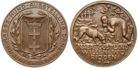 V. Intern. Rasse-Hund-Ausstellung Danzig 1931 / Naer Oostland Willen Wij Rijden
