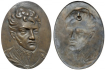 Medalion (365x275mm) Ks. Józef Poniatowski - owalny