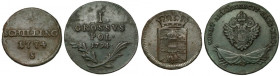 Szeląg Smolnik 1774 i 1 grosz 1794 Galicji i Lodomerii (2szt)