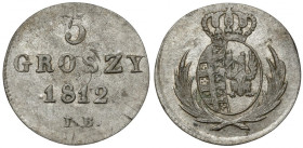 Księstwo Warszawskie, 5 groszy 1812 IB