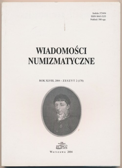 Wiadomości numizmatyczne 2004/2 

More photos and full item description availa...