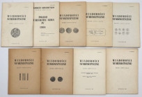 Wiadomości Numizmatyczne 1982-1986 - prawie komplet (9szt)
