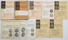 Biuletyn Numizmatyczny - zestaw 27 szt. z lat 1970-1999