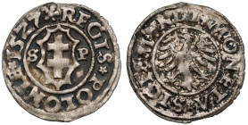 Zygmunt I Stary, Trzeciak (ternar) Kraków 1527 SP R2