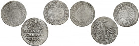 Zygmunt I Stary, Grosze 1527-1533, zestaw (3szt)