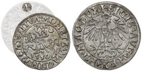 Zygmunt II August, Półgrosz Wilno 1550 - rzadka odmiana RR
