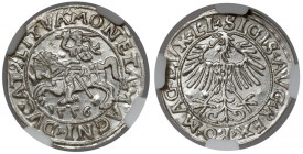 Zygmunt II August, Półgrosz Wilno 1556