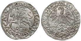 Zygmunt II August, Półgrosz Wilno 1565 - BEZ Topora - piękny R4
