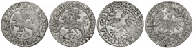 Zygmunt II August, Półgrosz Wilno 1563 i 1565 (2szt)