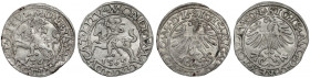 Zygmunt II August, Półgrosz Wilno 1564 i 1565 (2szt)