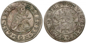 Oblężenie Gdańska, Grosz Gdańsk 1577 - Goebla R3