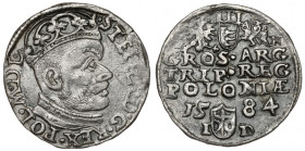 Stefan Batory, Trojak Olkusz 1584 - inicjały GH