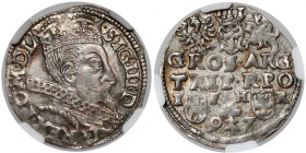 Zygmunt III Waza, Trojak Poznań 1597 - długa kryza