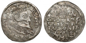 Zygmunt III Waza, Trojak Poznań 1597 - falista - LI
